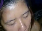 Asiatischen GF Oralsex in der Nacht